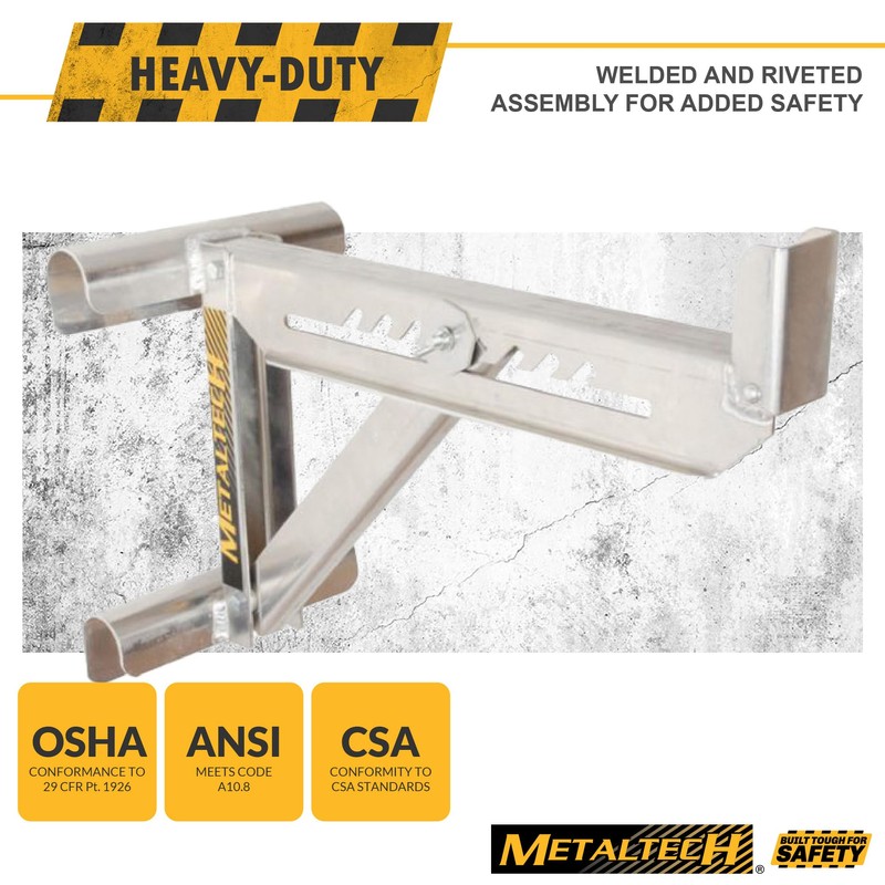 Metaltech 1 Unit 2-Rung Ladder Jack E-LJ20, Aluminum Jack for