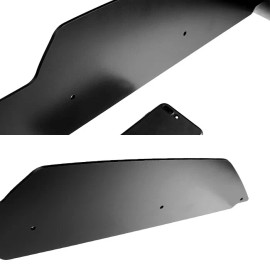SDeelCase Matt Black Decklid Gurney Flap Wickerbill Wing Fit 14-15 Camaro w/ Z28 Spoiler