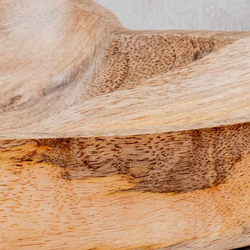 levandeo Decorative Heart Plate 18 x 16 cm Mango Wood