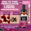 Iron Supplement for Women with Vitamin C,6-in-1 Liquid Supplement w/Vitamin