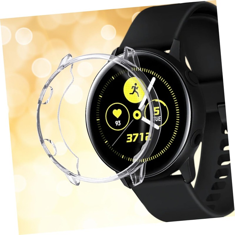 jojofuny TPU Transparent Protective Plating Case Compatible Watch Active Lightweight