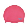 Speedo Unisex – Erwachsene Plain Moulded Silc Cap Ju Pink Badekappe,