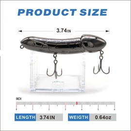 Gag Gift for Father's Day, Fishing Gifts for Men and Women, White Elephant Gift Original Topwater Fishing Lure with Treble Hooks for Fishermen Who Have Everything