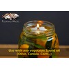 Ner Mitzvah Flower Shaped Floating Wicks - 50 Count (Approx.),