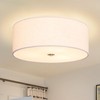 15.7 Inch Flush Mount Ceiling Light Fixture 3-Light Drum Modern