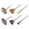 Rocaris 72 Pack Wire Wheel Brushes Set, Brass and Steel