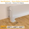 Self-Adhesive Flexible Baseboard Molding Trim – 20 Ft Vinyl Wall