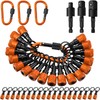 Threlaco 18 Pcs Drill Bit Holder Keychains 3 Pcs 1/4