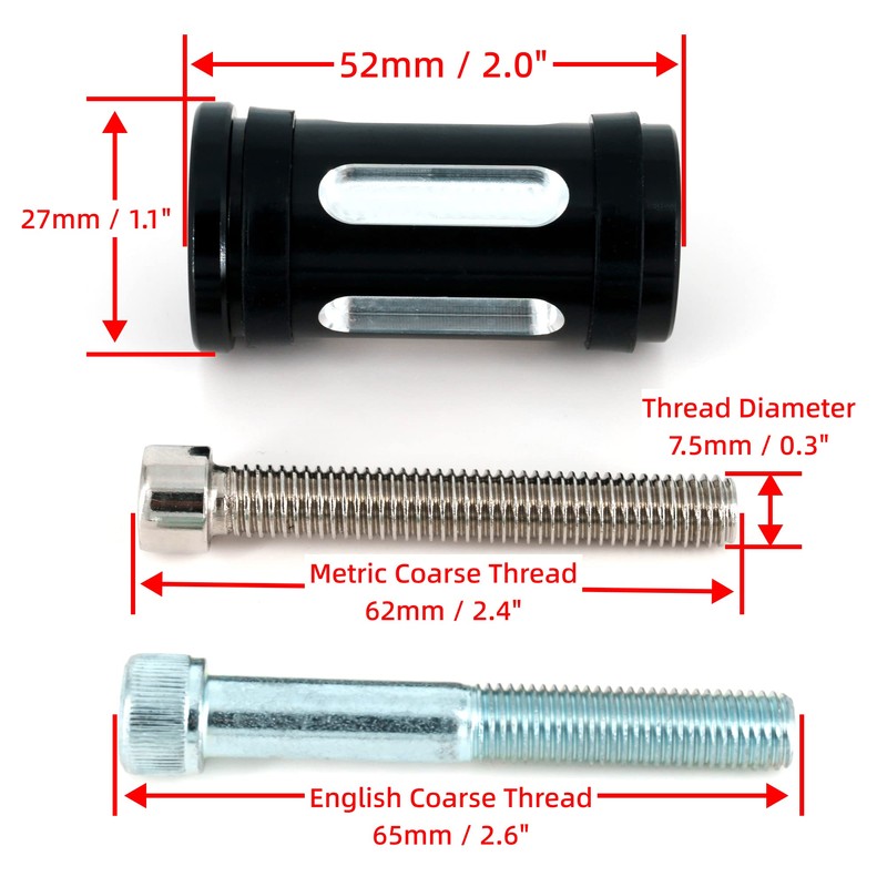 Americruise Motorcycle Edge Cut Shifter Peg Compatiable with Harley Dyna