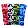 COOLOMG Manga Antideslizante para el Brazo, con Almohadilla Protectora Camuflaje/Rosado