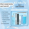KevKev Lash Tools Kit for Lash Clusters with Lash Bond