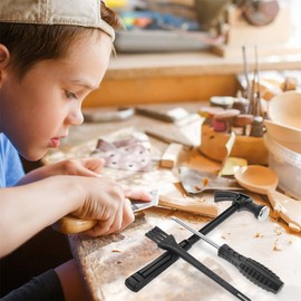 UPKOCH 9 Sets Black Excavation Set for Children Fossils Excavation Tool Set for Children Small Brush Chisel Hammer Learning Toy Rock Geography Set Gemstones Dinosaur Digging Tools