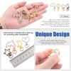 Glarks 32Pcs Metal Star Heart Moon Dolphin Shape Clasp, 4