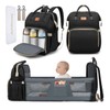 Debug 30L Dual Baby Diaper Bag Backpack - Black