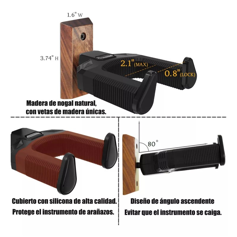 Aqnln Soporte Para Colgar Listones De Pared, Gancho Para Guitarra