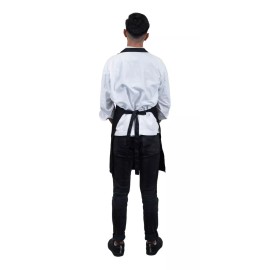 Dilitools Mandil Color Negro Para Chef Delantal Cocina Mesero Dili