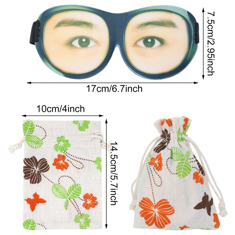 Honbay 3D Funny Eyeshade Soft Sleep Eye Mask with Adjustable