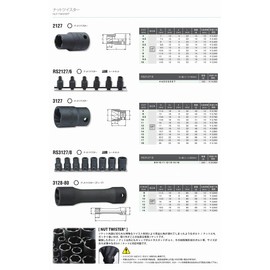 Koken RS2127/6 1/4 (6.35mm) SQ. Nut Twister Rail Set, 6 Pack
