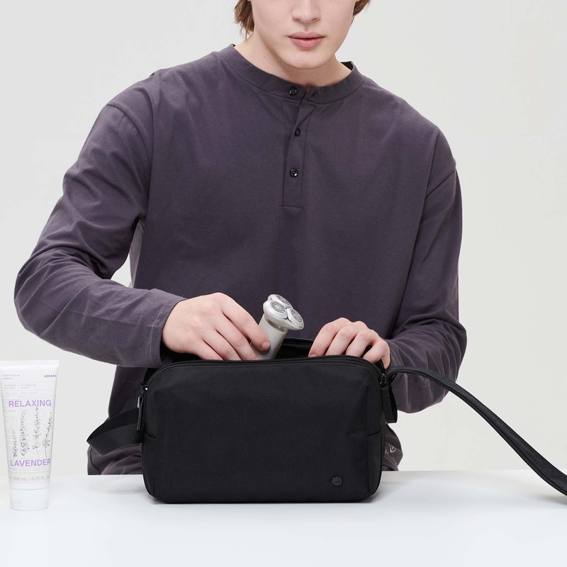 Purevave Large Compact Mens Toiletry Travel Bag Hanging, Mens Dopp