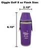 Birdie Juice 8 oz Purple Flask With 4 Shot Glasses