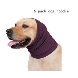 DDFS Dog Blow Dryer Ear Cover Anxietyr Quiet Ears Noise Cancelling Headphones Ear Snood for Dogs Pail Lilac L