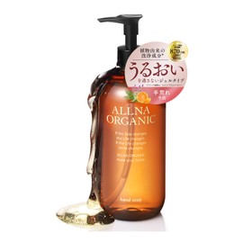【Moist Gel Type】 Allna Organic Hand Soap, Liquid Gel Hand Soap [ Plant Aroma Fragrance ] Additive-Free, Moisturizing, For Sensitive Skin, Hand Wash, Gift, Present, Birthday, Large Capacity, 16.9 fl oz