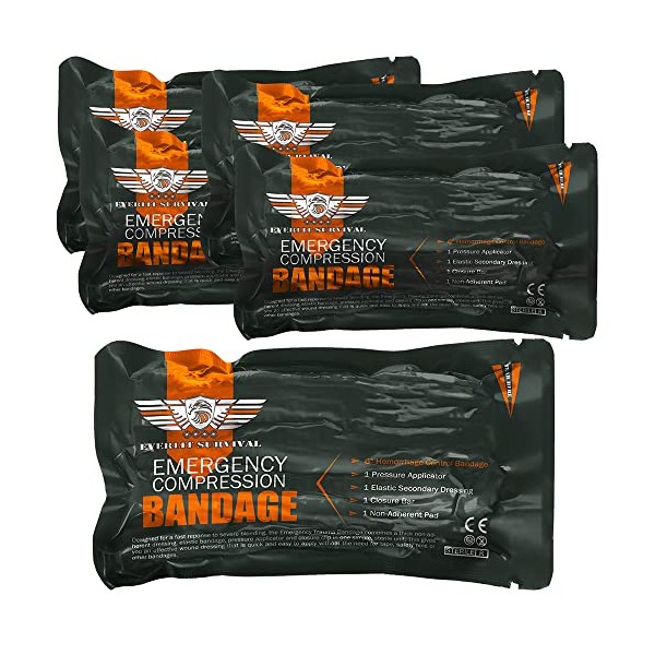 EVERLIT EVERLIT Israeli 6 Inch Emergency Bandage Compression Trauma Pressure