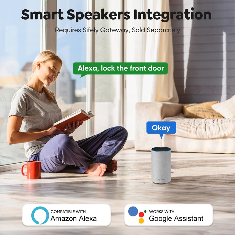 Fingerprint Smart Deadbolt with Keypad – Keyless Entry Lock for