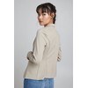 ICHI IHKATE BL Women's Blazer, Short Stretch Jacket, One-Button, with