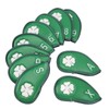 Club Head Covers, 10 PCS Iron Covers Four Leaf Clover