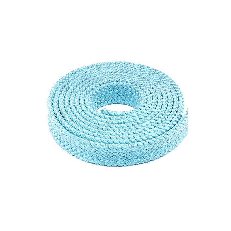 Aqua, 50 Feet, 1 Inch PolyPro Rope - Flat Hollow