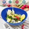 Wrova Large Wheat Straw Bowls,Big Salad Bowls set of 2,Unbreakable
