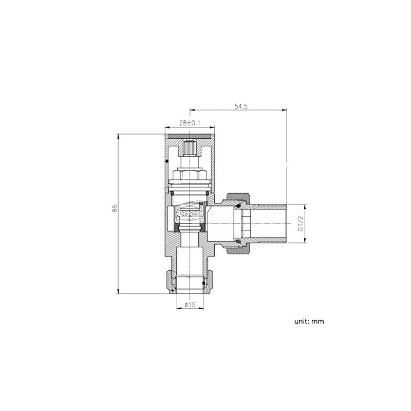 iBathUK Cube Thermostatic Radiator Valve,Solid Brass,Angled Square Radiator Valve Pair,
