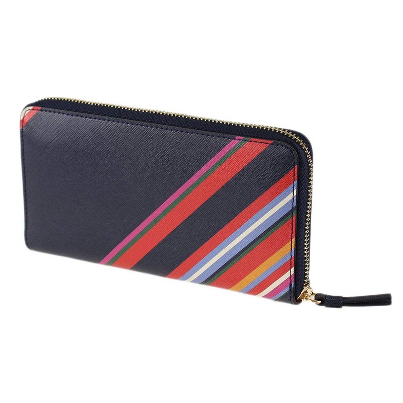 Tory Burch Emerson Zip Continental Wallet, Vivid Stripe, X-Large