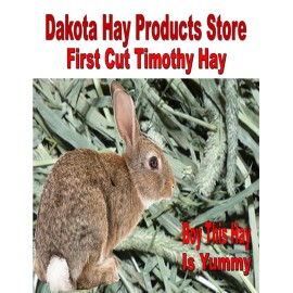 Dakota Hay Products First Cut Timothy 1 = 2.5 pound bale great hay for most pets! our best