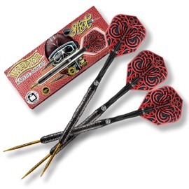 Shot! Darts Warrior Kapene Steel Tip Dart Set 90% Tungsten Barrels (25)