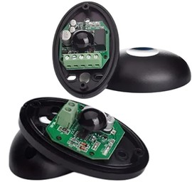 Security Light Barrier Infrared Transmitter Receiver 12-24V AC/DC Relay NC and NA Sensor for Garage Doors Sliding Gates Automatic Garage