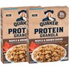 Quaker Protein Granola Breakfast Cereal, Maple Brown Sugar, 18oz Boxes