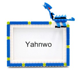 Picture Frame Christmas Gifts for Kids, 4x6 Inches Block Picture Frame Kids Art Frame DIY Kits for Boy Girl Friend Family (Dinosaur, 4x6)
