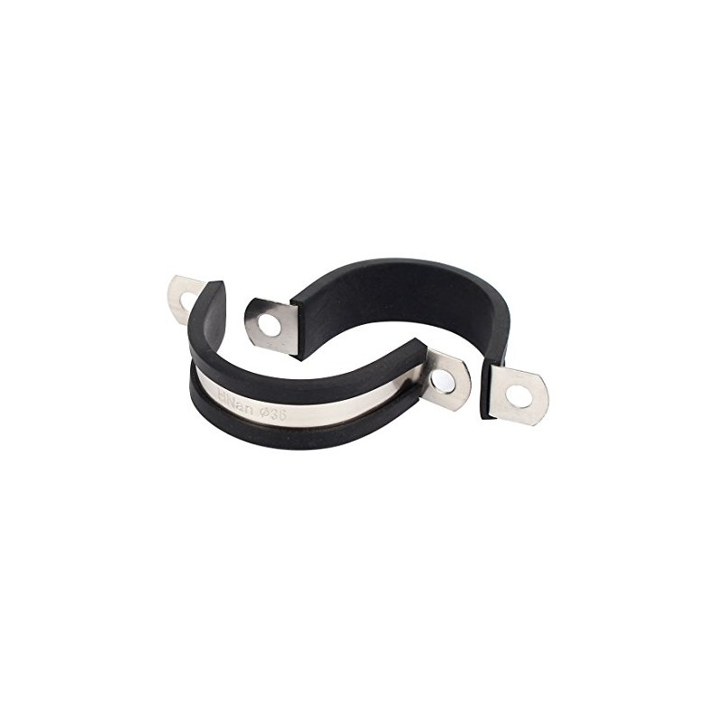 Sourcingmap 36mm Dia EPDM Rubber Lined U Shaped Pipe Tube