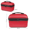 Kinston Large Capacity Travel Cosmetic Bag, red