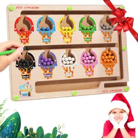 Montessori Toy from 2 3 4 Magnetic Game Labyrinth Gift Girls Toy Boys Children Wooden Toy Numbers and Colours Educational Games Motor Skills Toy Numbers and Colours Educational Games