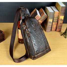 Xieben Sports Nylon Shoulder Bag for Men Women Crossbody Fanny Shoulder Chest Ppack Travel School Business Laptop Cycling Hiking Camping Backpack Daypack Black, #09Coffee