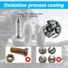 YALOK Anti Theft License Plate Screws Kits 8Sets Rustproof Stainless