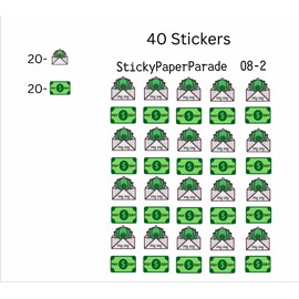 Homemade Payday Planner Stickers #08-2 / Planner Stickers  / Journal Stickers /