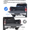 POKIAUTO 42" Aluminum Universal Pickup Truck Tailgate Ladder with Handrail,
