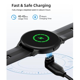 AIYEEN Watch Charging Cable 3.3FT/1M Compatible with Garmin Fenix 7 7S 7X 6 6S 6X Pro 5 5S 5X Plus, Forerunner 745 935 945 45 45S 245, Approach S40 S60, Venu 2 Plus (C-90 Degree)