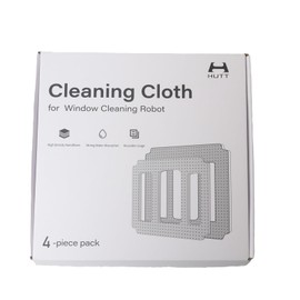 HUTT Original Cleaning Cloth, Window Cleaning Rags W9 Window Cleaning Robot, Include 4 Pieces in One Box