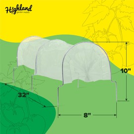 Mini Greenhouse Tunnel Poly Shade Cloth for Garden Hoops Plant Umbrella Cloche Small Greenhouse Accessories Plant Covers Hoop House Heavy Duty Garden Row Seedling Starter with Reusable Bag