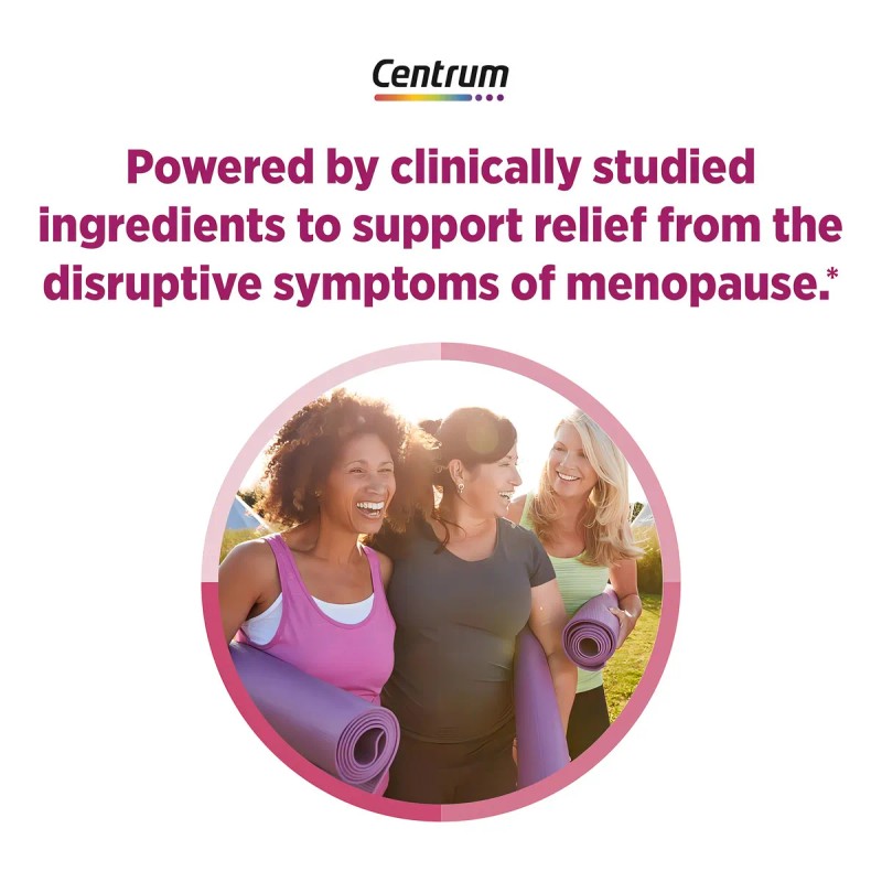 Centrum Apoyo Menopausia Sofocos Tabletas Sabor